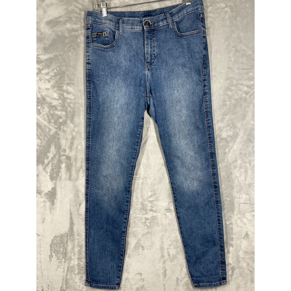 KUHL Kontra Skinny Jeans Womens 12 Reg Indigo Blue Stretch Outdoor Pants 6382
